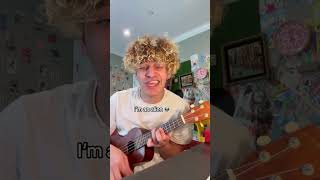 A little diddy i wrote #ukulele #singersongwriter #cutemusic
