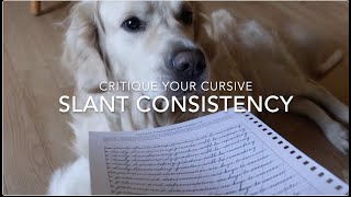 Consistent Slant | Critique Your Work and Improve 3x Faster | Lesson 15 #cursive #handwriting #amsr