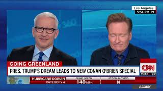 Conan's Greenland Weather Report Makes Anderson Cooper Laugh
