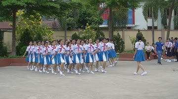 Trường THCS Nguyễn Hiền - Đội hình hàng dọc - Giải nhất Hội thi nghi thức Đội Quận 12 2020 - 2021