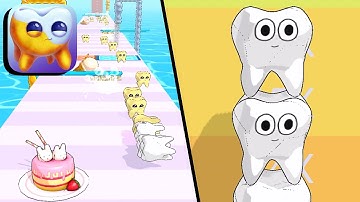 TEETH STACK 3D ALL LEVELS GAMEPLAY ANDROID,IOS (PART 1)