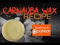 Carnauba Paste Wax recipe - Patreon launch product giveaway Carnauba Paste Wax recipe - Patreon launch product giveaway