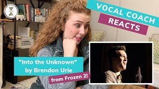 'Into the Unknown' Brendon Urie, Vocal Coach Reacts! Frozen 2