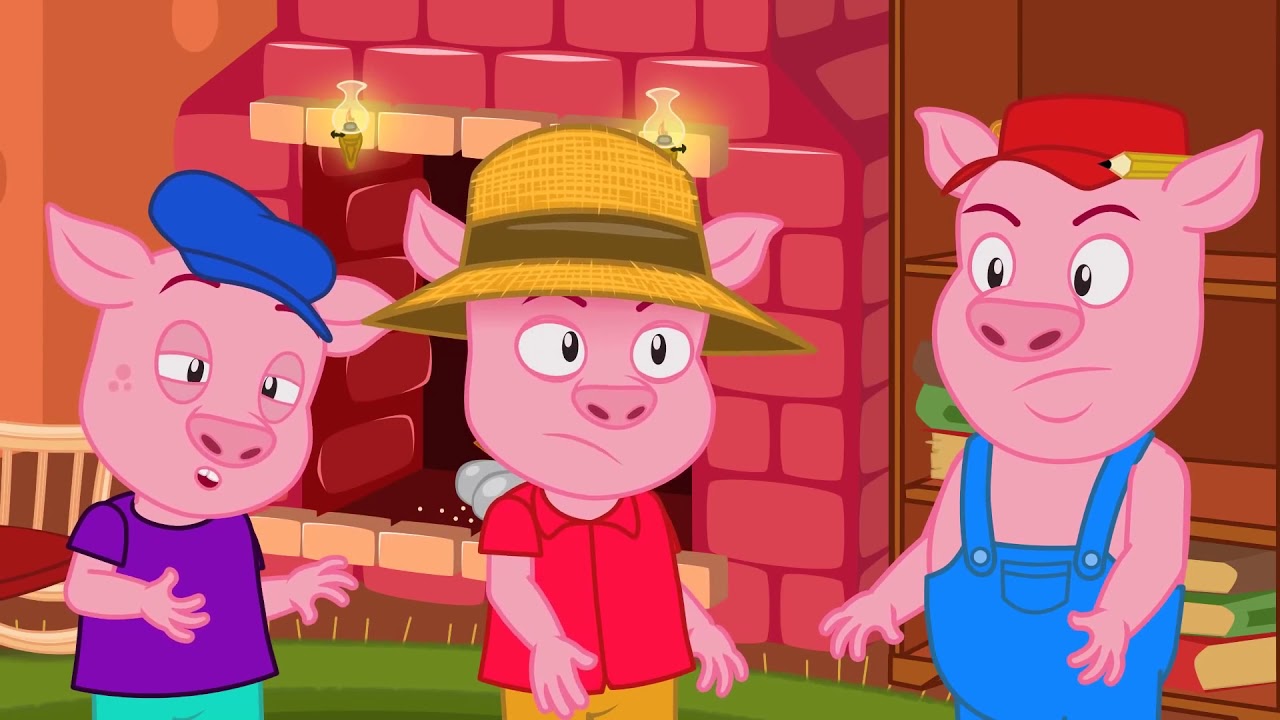 les trois petits cochons dessin anime en francais conte pour enfants