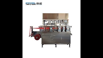 Automatic packing machine folding disposable PE plastic glove folding & packing machine