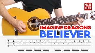 Believer ★ Imagine Dragons ★ Guitar Lesson - Easy How To Play Acoustic Songs - Chords Tutorial