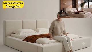 Lennox Luxury Upholstered Bed | Premium Bed Frame UK | OakshireBeds