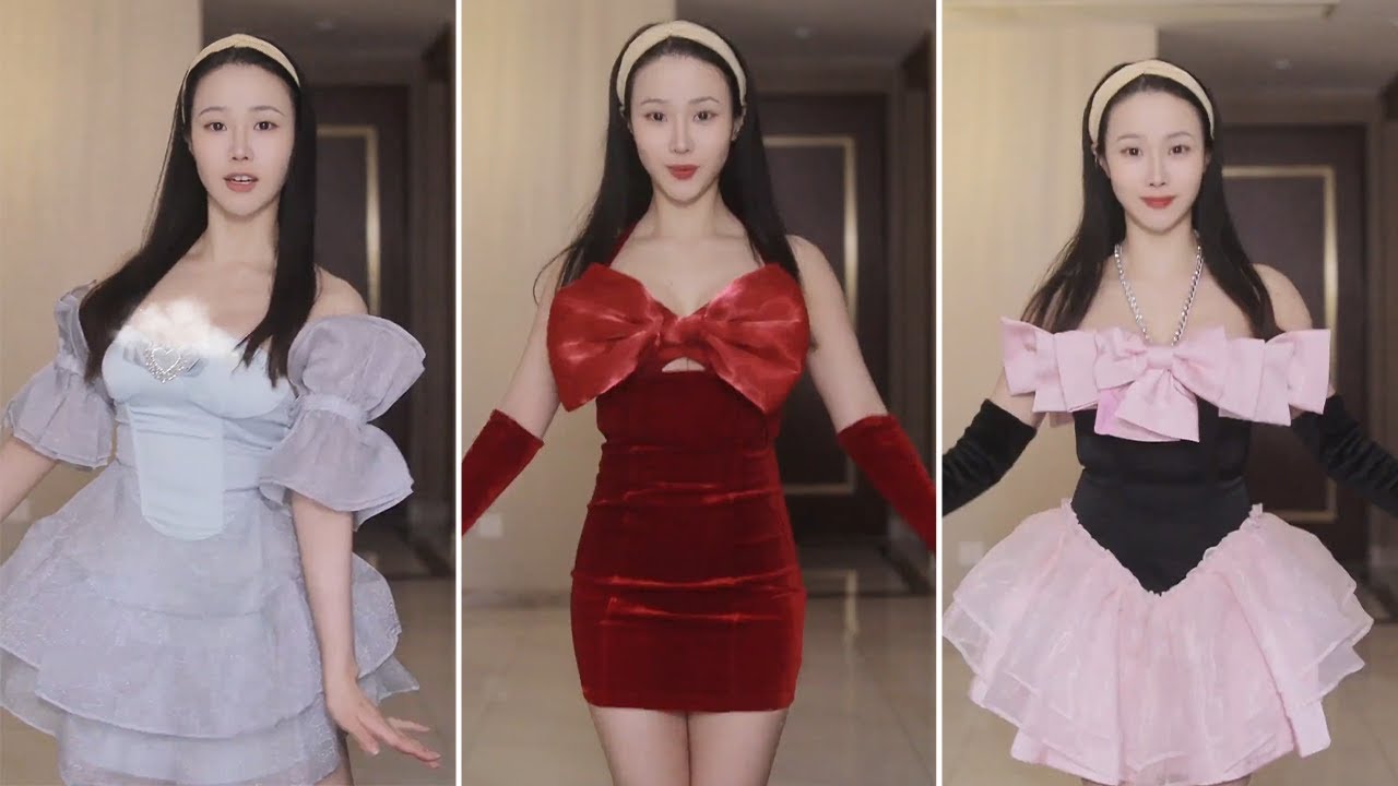 蝴蝶結小禮服哪件好看#日常#小禮服#穿搭#是初九啊 #cosplay