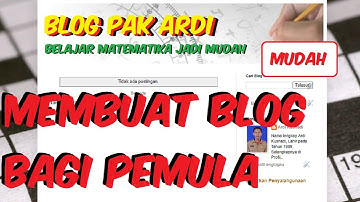 MEMBUAT BLOG DALAM 5 MENIT