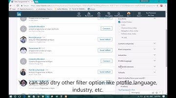 How to advance search using LinkedIn search operators and filters
