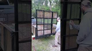 Skin on the new gate! Time for some paint! #diy #trailer #fabrication #welding #spraypaint