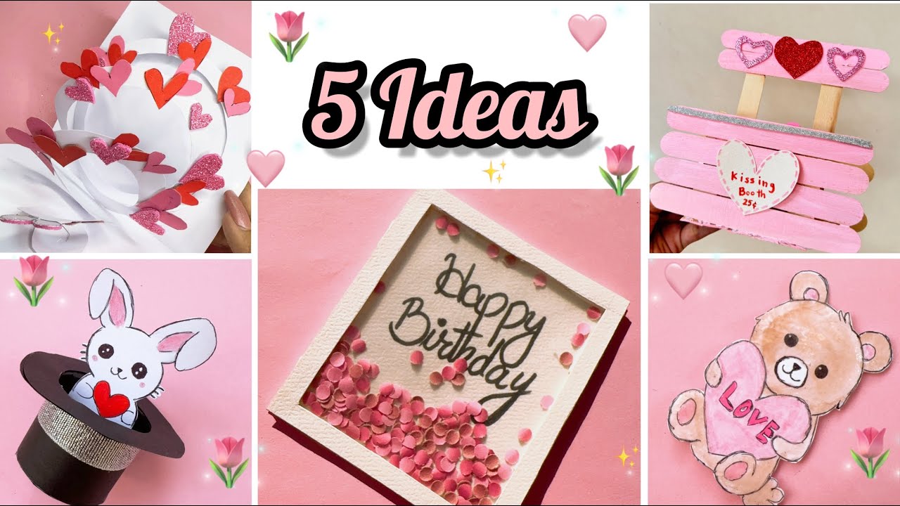 5 ideas | DIY Cute paper gift Ideas | DIY BIRTHDAY GIFTS - YouTube