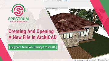 How To Create  and  Open A New File In ArchiCAD Tutorial - ARCHICAD Beginner Course