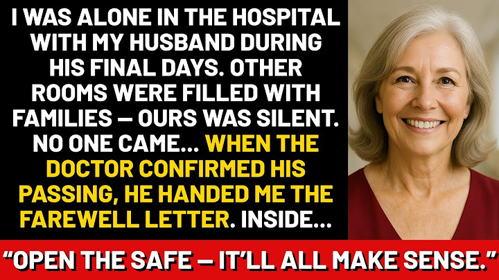 I was alone in the hospital with my husband during his final days. Other rooms were filled with...