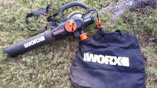 The WORX WG522 600 CFM lawn / Leaf Vacuum  / Blower review