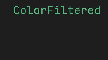 FLUTTER ColorFiltered