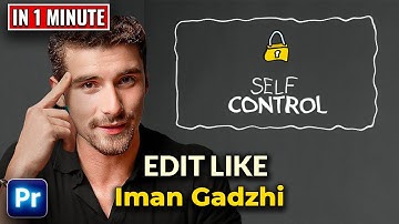 How To Edit VIDEO Like IMAN GADZHI in Premiere Pro | Turbulent Effect