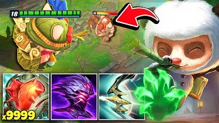 This tank Teemo build has unlimited health...