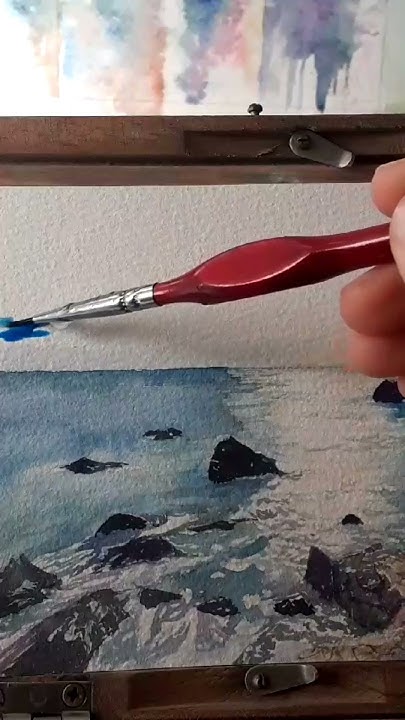Морской бриз #акварель #искусство #рисованиеакварелью - YouTube