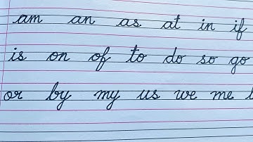 Cursive writing Two letter Words for Beginners | Handwriting Practice | Cursive Writing #handwriting