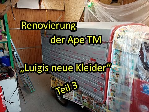 Ape TM renovieren | Teil 3: Ladeflächenbeschichtung als Lack für den Kastenaufbau