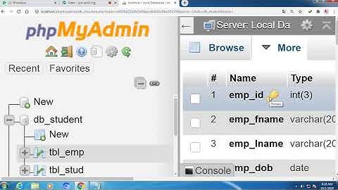 PHP MySQL connectivity Example of Employee table | Easy example in Gujarati