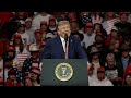 President Donald Trump delivers remarks at Kansas campaign rally