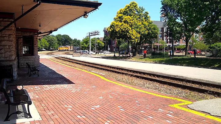 N&W 2156 in tow through Kirkwood Missouri.  6-15-2020