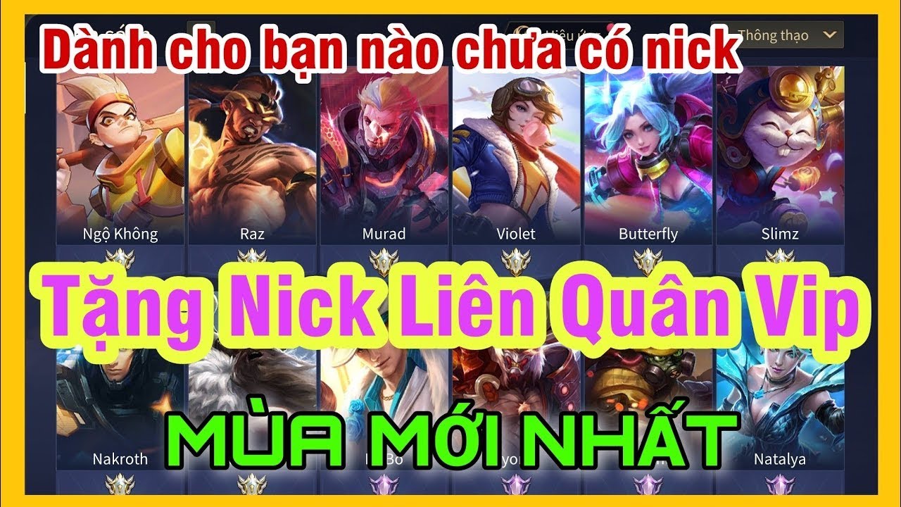 Tặng Acc Liên Quân Siêu Vip Skin SS | Quang Vinh Mobile Streamer