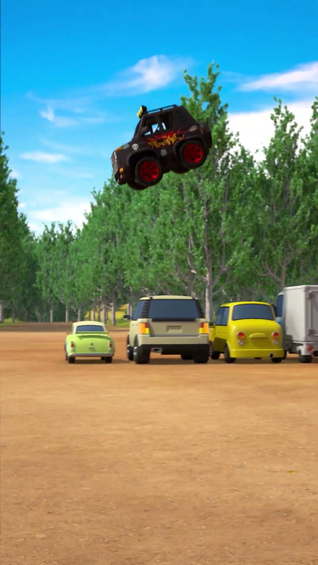 Go jump! Bad Car Villain! #Shorts #TayotheLittleBus