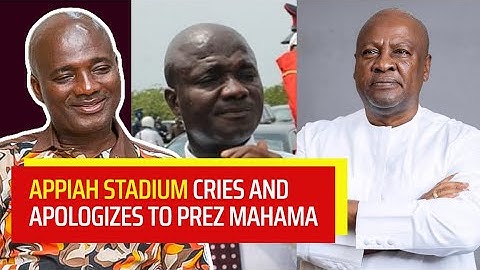 Appiah Stadium Cries & Apologizes Prez Mahama & Military Men Over Viral Video
