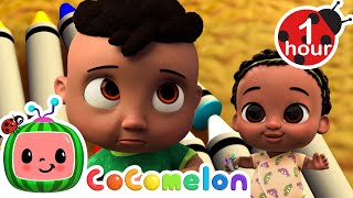 Baby Learns To Crawl | Cocomelon | 🔤 Moonbug Subtitles 🔤 | Learning Videos