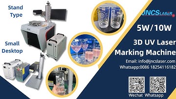 3D Dynamic focusing uv laser marking machine glass, metal, wood, plastic curved surface engraving