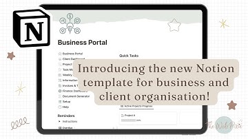 New Notion business template. Client Business Portal Overview