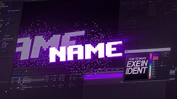 HOW TO MAKE EXE1N IDENT (FREE PRESETS & PROJECT FILE IN DESCRIPTION)