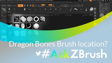 #AskZBrush: “I updated to ZBrush 2018.1, where can I find the IMM Dragon Bones Brush?”