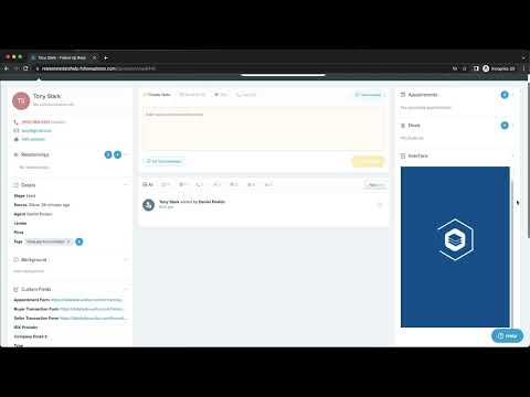 InterFace: FUB Appt Web Form Demo