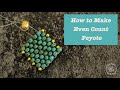 How to make even count peyote beading stitch