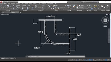 AutoCAD Tutorial - How to make Elbow in AutoCAD 2D