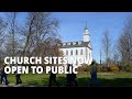 The kirtland temple and historic buildings in nauvoo are open for public tours