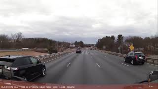 Massachusetts I-495 NB Car crash on 01/27/2020. Involved Honda Accord and Toyota Tundra