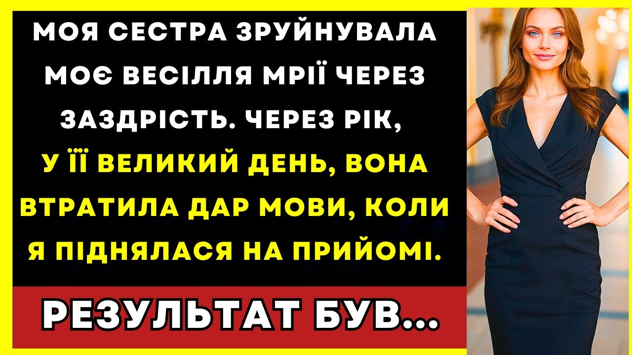 Сестра Зруйнувала Моє Весілля Через Заздрість, Але Її День Змінив Усе...