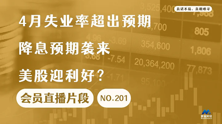 4月失业率超出预期降息预期袭来，市场迎利好？【会员直播片段】 - 天天要闻