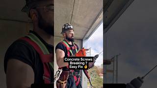 Some concrete is easy to screw