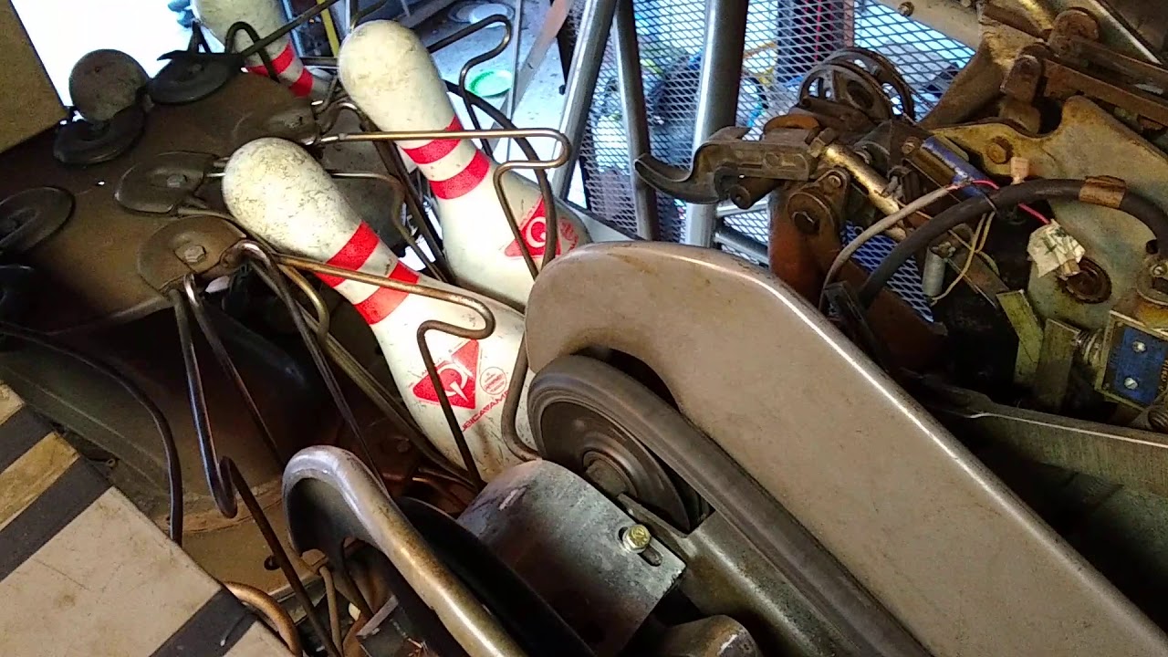 A2 Brunswick Pinsetter installed in my garage part 10 - YouTube