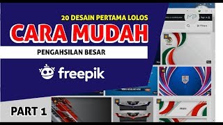 Cara Ampuh Menjual Desain di FREEPIK Contributor - 20 DESAIN PERTAMA