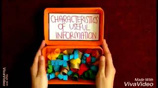 USEFUL CHARACTERISTICS OF INFORMATION- AIS615