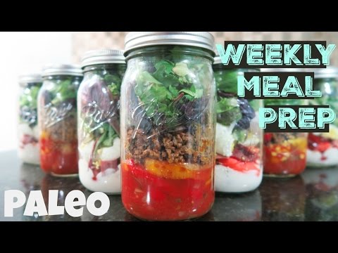 PALEO Weekly Meal Prep Routine! | Mason Jar Salads