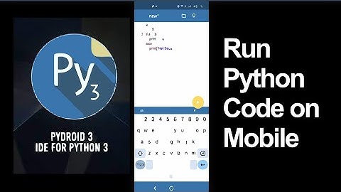 How to run python code on mobile | How to run Python program on Android Phone