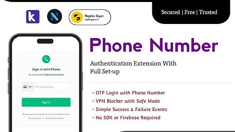 Phone Number Authentication Extension Kodular || Kodular Extension || Sign Up Login System Kodular